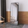 Standing Mirror with Rounded Corners.