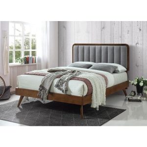 Wooden Charcoal Bed Set.